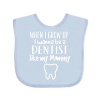 Inktastic Future Dentist Like Mommy Boys or Girls Baby Bib