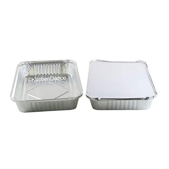 KitchenDance Disposable Colored Aluminum 4 Pound Oblong Pa