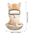 thumbnail image 2 of 3D Cat Ski Mask with Ears Cute Animal Face Cover for Music Festivals, Raves, Halloween, Skiing Outdoor Activities Breathable for Men & Women, 2 of 3