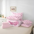 thumbnail image 4 of Erosebridal Pink Boho Skeleton Bedding Full Size, Western Animal Bedding Sets Full Size, Geometry Decor, Reversible 7 Pieces, 4 of 5