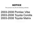 thumbnail image 2 of SIM Front Semi-Metallic Disc Brake Pads SIM-923 for Car 2003-2008 Toyota Corolla Matrix Pontiac Vibe, 2 of 8