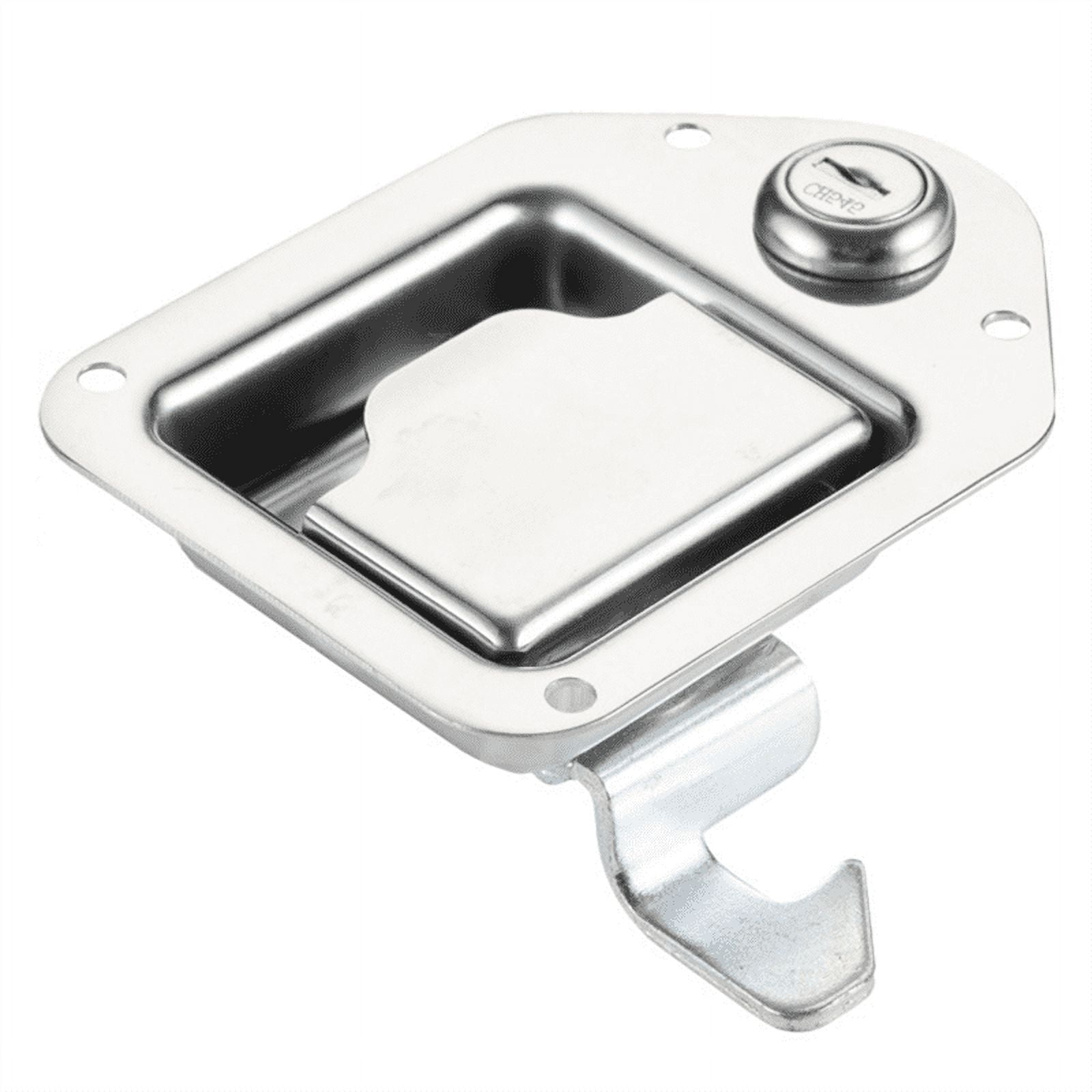 Truck Tool Box  Replacement Stainless Steel Toolbox Paddle Lock Replacement Handle with Keys for Truck RV Trailer