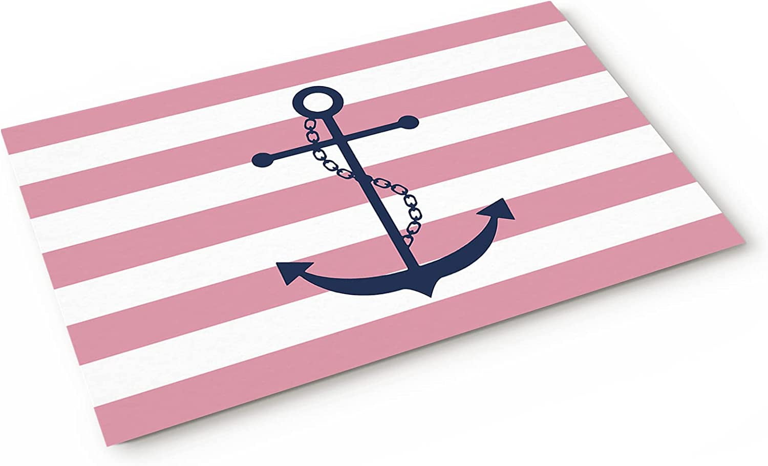 Indoor Door Mat Non Slip Bathroom Mat, 20x31.5,Nautical Anchor Coastal