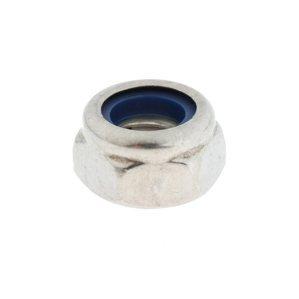 Lote De 12 Tuercas Autobloqueantes M8 De Acero Inoxidable A2-304 - Hexagonales Con Nylon - Para Bricolaje, Reparaciones Y Proyectos Exteriores