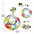 thumbnail image 2 of Lawn Goose Clothing, Porch Goose Bikini, 5-Piece Summer Porch Goose Outfit, Pvc Inflatable Swim Ring Set, 23X9 Inch Red Gingham Resin Goose Apparel with Sun Protection Hat and, 2 of 7