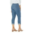 thumbnail image 4 of Levi Strauss Signature Women's and Women's Plus Mid Rise Capri Jeans, 25" Inseam, Sizes 2-28, 4 of 5