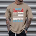 thumbnail image 1 of Tops para hombre, blusas y camisas de cuello redondo y manga corta para hombre, tops casuales de cuello redondo y manga corta con estampados especiales para hombre., 1 of 5
