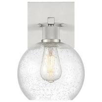 63145LEDDLP-BS-SDG 9.25 in. 9W Port Nine Burgundy LED Wall Sconce, Brushed Steel