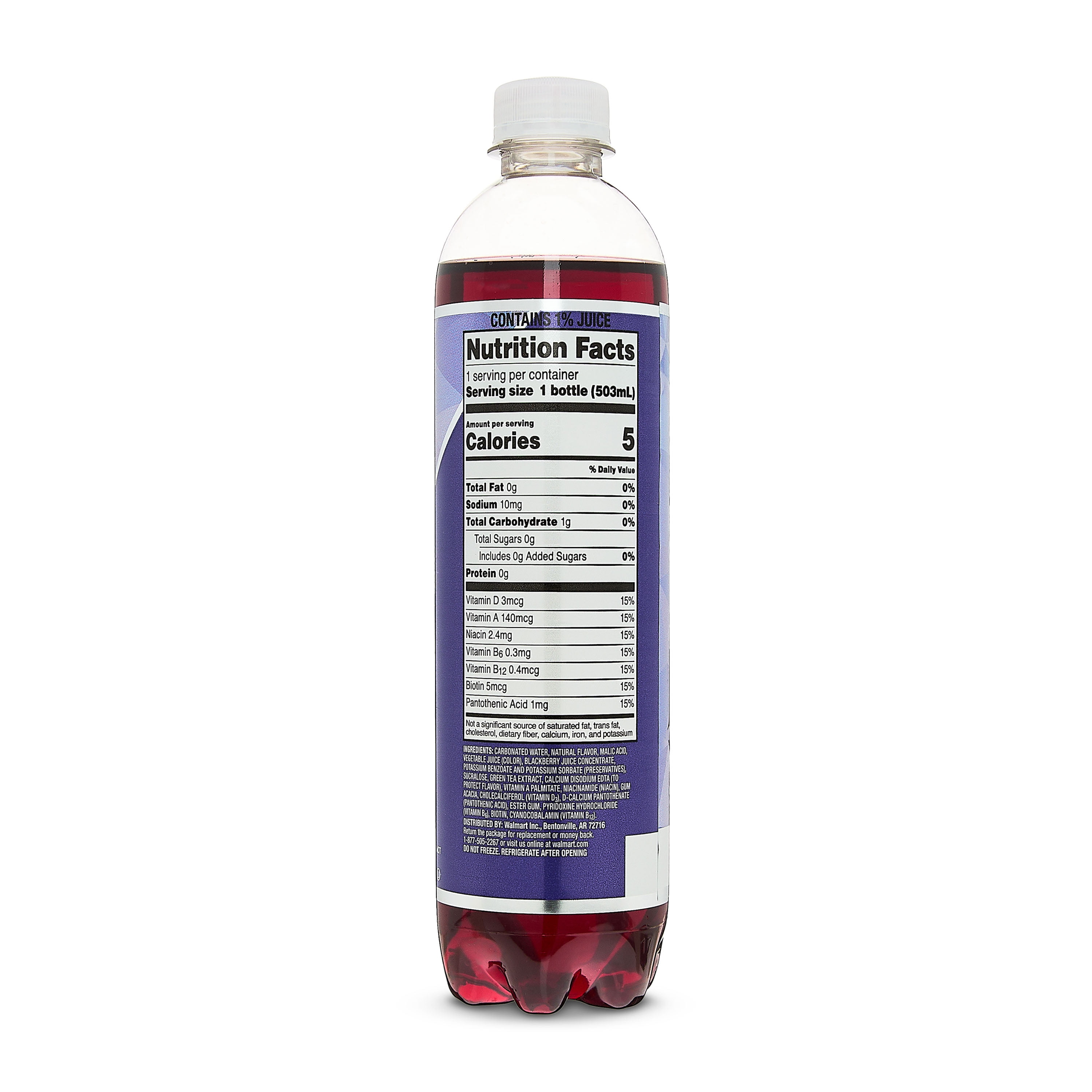 Clear American Black Raspberry Sparkling Water, 17 fl oz Bottle