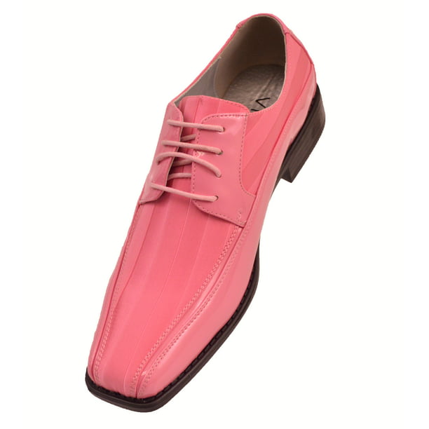 Viotti - Viotti Mens Striped 179 Lace-Up Oxford Formal Dress Shoe Pink ...