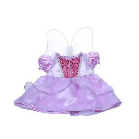 Dressed Teddy Bear - Purple Cinderella Dress w/Wings Teddy Bear Clothes Outfit Fits Most 14