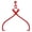 Red, variant on Drop Forged Steel Bar Clamps Set, 24 inch F Clamps for Welding and Woodworking, 4-3/4 inch Throat, Pack of 2