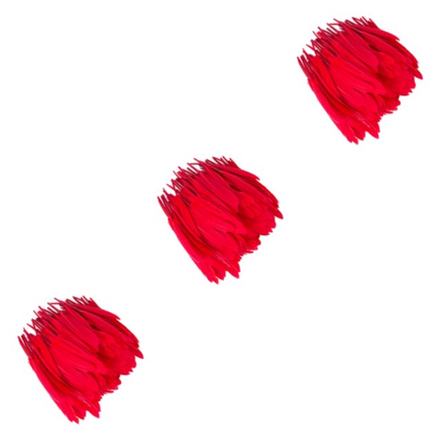 Justharion 100piece Colorfast And Delicate Natural Feathers For Clothing Decoration Red 3Set