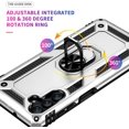 thumbnail image 6 of Grade Drop Impact for Samsung Galaxy A13 5G Case Galaxy A13 Case 360 Metal Rotating Ring Kickstand Holder  Heavy Duty Shockproof Case for Galaxy A13 5G Phone Case (Silver), 6 of 16