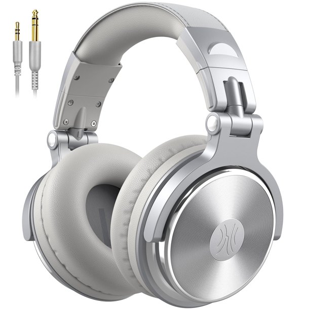 Auriculares OneOdio Studio Monitor & Mixing DJ Wired Plateados