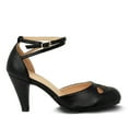 thumbnail image 2 of Chase & Chloe Women's T-Strap Mid-Heel Pumps with Adjustable Double Straps, 2 of 3