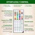 thumbnail image 6 of Beyamis 7Ft Slim Hinged Artificial Fir Christmas Tree - Colorful DIY Synchronized Lights with Remote & Daily Timer, Space-Saving Xmas Tree for Home Bedroom Office Holiday Decoration, 6 of 8