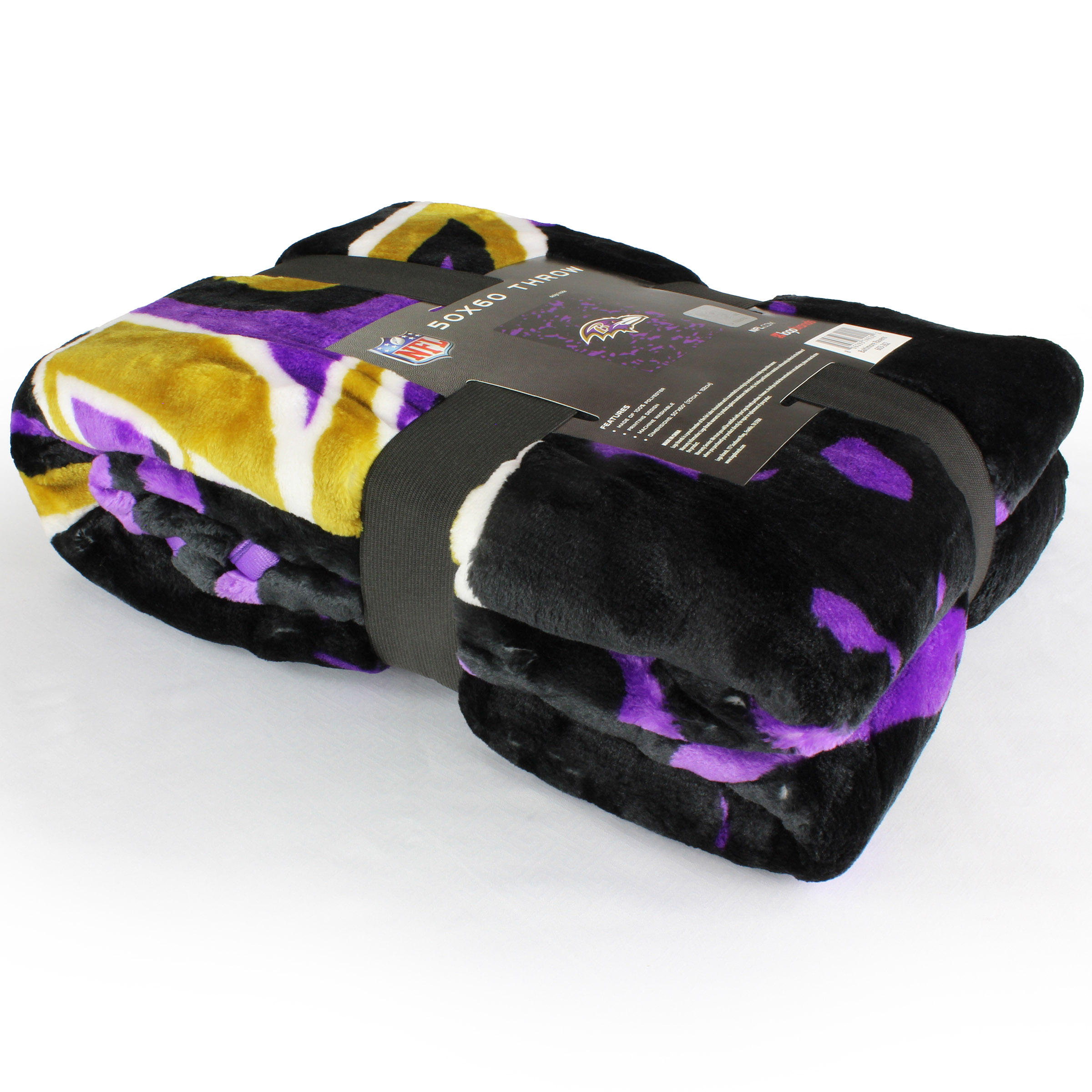 Baltimore Ravens 50" x 60" Teen Adult Unisex Comfy Throw Blanket - image 2 of 5