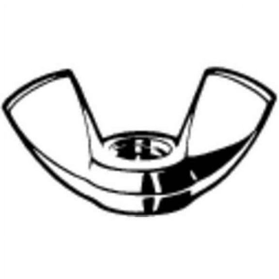 Wing Nut, M8-1.25, 18-8 Stainless Steel, Plain, 14.80 mm Ht, 30 19/64 mm Max Wing Span, 50 PK(M51810.080.0001)