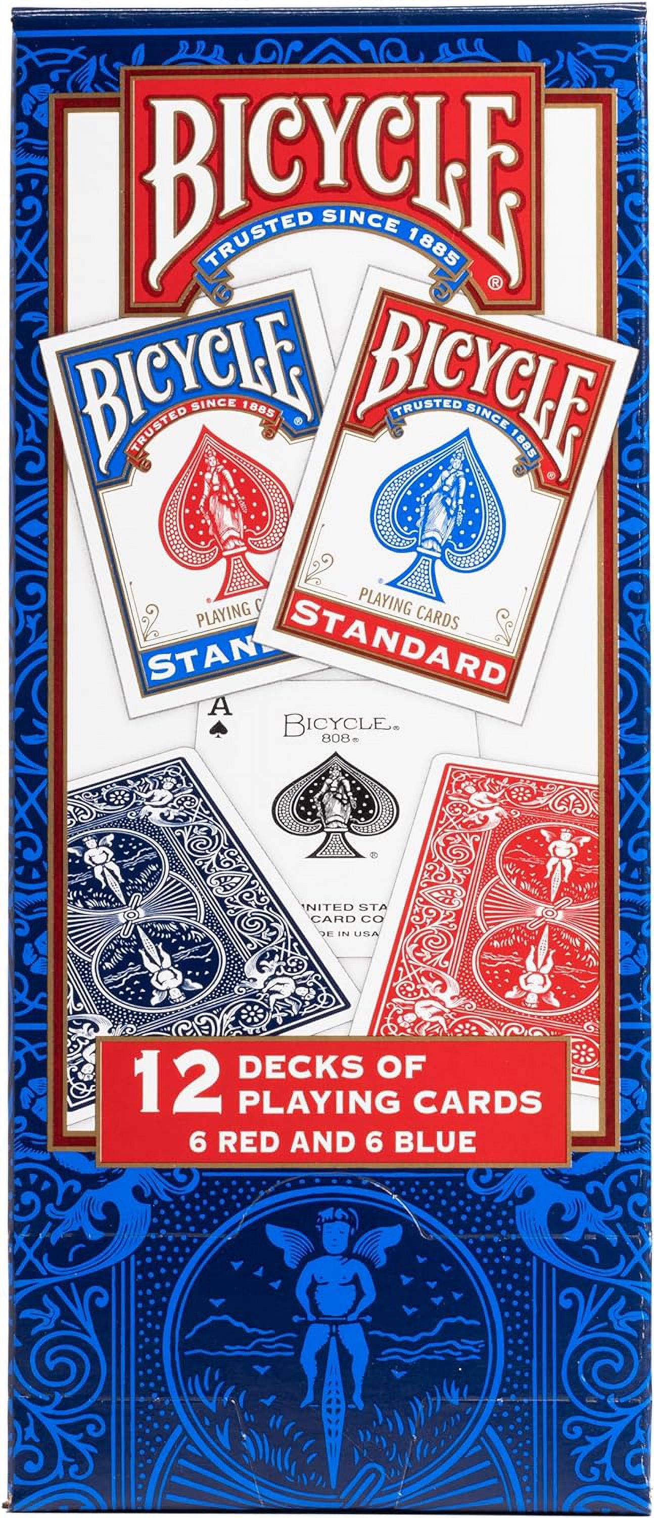 Bicycle Standard Playing Cards, 12 Pack (Red & Blue) photo 5