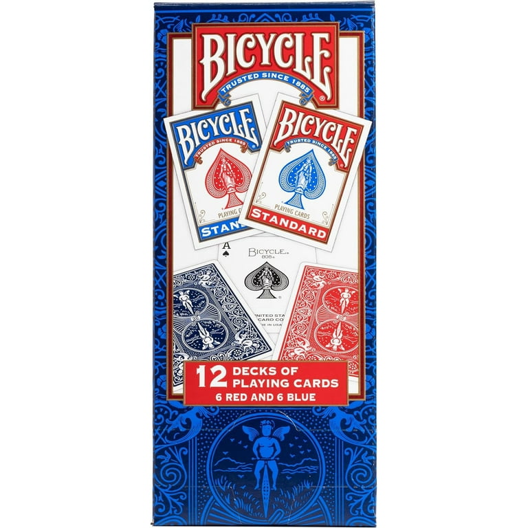 Bicycle Standard Playing Cards 12 Pack Poker Size Assorted