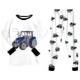 thumbnail image 4 of Leey-World Boy Clothes Toddler Boy Fall Clothes Set 3T 4T 5T 6T 7T 8T Sweatshirt Pullover Top Jogger Pants 2Pcs Toddler Boy Clothes Fall Winter Outfit, 4 of 9