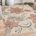 thumbnail image 1 of Floral Decorative Rug, Delicate Flowers with Swirling Ivy Branches Leaves Tulips Vintage Style of Art, Quality Carpet for Bedroom Dorm and Living Room, 6 Sizes, Dusk, by Ambesonne, 1 of 4