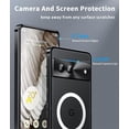 thumbnail image 6 of for Google Pixel 7 Case Compatible with MagSafe Charger Ultra Slim Matte PC Back Metal Frame Bumper Scratch Resistant Safety Lock Shockproof Protective Case, Black, 6 of 14