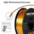 thumbnail image 3 of GIANTARM Shiny Silk Gold 3D Printer PLA Filament Toughness Enhanced with 1.75mm Dimensional Accuracy +/-0.03mm, 1080 Feet per Roll, Vacuum Packaging, for Most 3D FDM Printer, 3 of 7