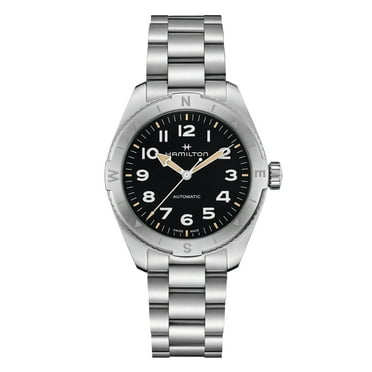 Hamilton Khaki Field Quartz H69401910 - 38mm Stainless Steel, White Dial, Green NATO Strap