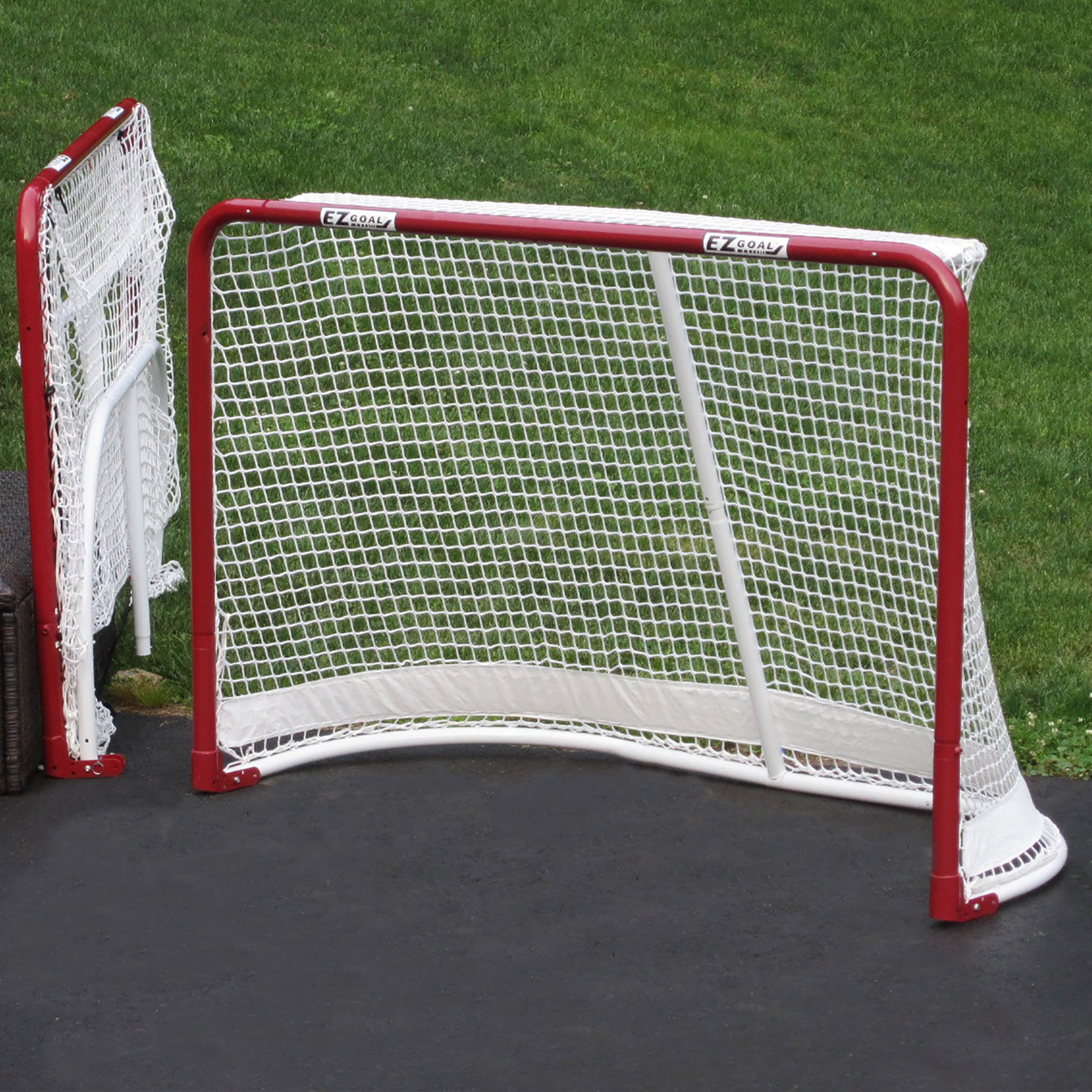 Details about   72Lx48H Goal Net with Backstop Portable Folding Regulation Size Hockey Training 