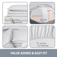 thumbnail image 5 of Swift Home Bonus Pillowcases Eco Friendly Bamboo Blend Sheet Set, 4 PC, Twin, White, 5 of 6