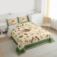 thumbnail image 3 of Homewish Boys Girls Animal Moth Ladybug Dragonfly Full Size Comforter Sets 3-Piece,Botanical Floral Mushroom Bedding Comforter Set,Retro Vintage Aesthetic Lightweight Bedding Sets, 3 of 8