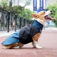 thumbnail image 4 of Pet Rain Jacket - Traction Hole Design, Reflective Strip, Inner Keep Warm, Windproof Jacket - Dog Raincoat Outdoor Sunproof Clothes for Small Medium Dogs, 4 of 8