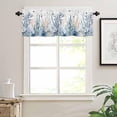 thumbnail image 3 of Summer Kitchen Curtain Valance Living Room Valance for Windows Summer Ocean Coral Shell Conch Starfish White Valance Curtains Short Rod Pocket Window Valance for Bedroom, 54"x18", 3 of 6