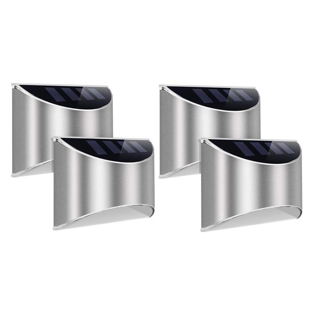 Luz De Pared Solar Lámpara De Paso Led Súper Brillante Lámpara De Seguridad De Jardín Led Para Exteriores Escalera Al Aire Libre Impermeable Ip55 Para Cerca De Jardín Puerta Patio Camino Césped Minnieouse HA013921-00