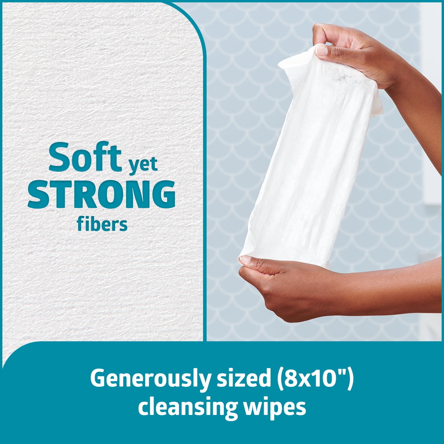 Medline ReadyFlush Flushable Wipes for Adults, Scented, 8 x 10In, 540 Total Wipes