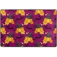 thumbnail image 4 of Dreamtimes Cute Halloween Pumpkin Area Rug, 36"x24" Witches Hat Non-Slip Washable Indoor Door Mat, Absorbent Floor Mat for Bedroom Kitchen Entryway Bathroom, 4 of 7