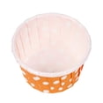 thumbnail image 5 of Panificio 1 oz Round Polka-Dotted Hot Orange Paper Small Baking Cup - Pleated - 2" x 2" x 1 1/4" - 200 count box, 5 of 11