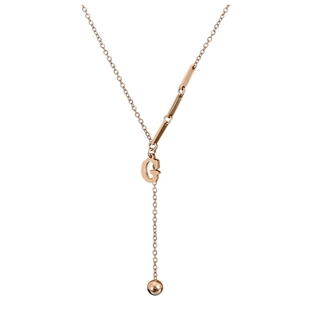 Collier pour Femmes Mode Design Spécial Diamant Acier Titane Brillant Collier Clavicule Collier Croix pour Femmes