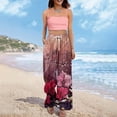 thumbnail image 2 of QIJUNTUO ​Women's Wide Leg Palazzo Dress Pants Business Casual Trousers High Waist Professional Comfort Slacks For Office Travel Wear​ Hot Pink, 2 of 7