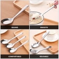 thumbnail image 2 of 5 cucharas de acero inoxidable para estudiantes, cucharas de sopa chinas asiáticas, 2 of 6