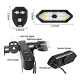 2X Electric Scooter Turn Signal, Remote Control Bike Blinker/Tail Light