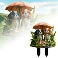 thumbnail image 3 of 2D Acrylic Outdoor Stake Weather Easy Installation Versatile Display Modern Design Cemetery Flowers for Vase Small Garden Sign Metal Retractable Banner Stand Holder Rabbit Cardigan for Girls Easter, 3 of 3