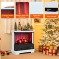 thumbnail image 5 of Amijoy 27" Electric Fireplace Heater, Freestanding Fireplace Stove With Remote Control, 7 Flame Colors, Overheat Protection, 5 of 7
