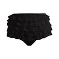 thumbnail image 5 of DHFJKG Women's Lace Trim Shorts Summer Layered Ruffle Trim Bloomers Shorts Cute Mini Pumpkin Pants Solid Color Low Rise Versatile Bottoms, 5 of 5