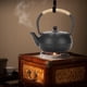 thumbnail image 5 of Uadme Tetera de Hierro Fundido de 0,6 l, infusor de té Vintage Que imita la Tetera de Hojas Sueltas de Estilo japonés para Hacer Agua hirviendo té con Sabor, patrón de Piedra pequeña, 5 of 5