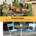 thumbnail image 6 of Elastic Fitted Round Tablecloth, Sage Green Brown Waterproof Stretch Table Cover for 45"-54" Tables, Farmhouse Dog Paw Vintage Washable Outdoor Tablecloths for Patio, Picnic, Camping, 6 of 9