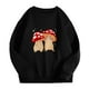 thumbnail image 1 of Mujer Vintage Divertido Suelto Manga Larga Cuello Redondo Shift Impreso Sudadera Divertida Blusa Con Estampado De Plantas Pompotops  gfhjh19066, 1 of 8