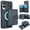 Blue, variant on Allytechgroup Detachable Cards Holder Case for Samsung Galaxy S25 Edge, RFID Blocking 2 In 1 Wallet PU Leather Case with Stand Compatible with Magsafe Shockproof Cover for Galaxy S25 Edge, Black